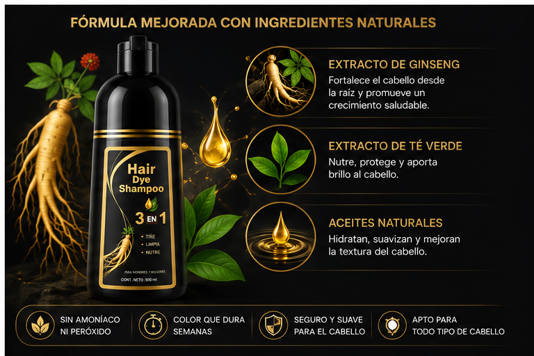 Secadora de Pelo 5 en 1 — Seca, Alisa y Riza en Minutos + Shampoo de Regalo 🎁