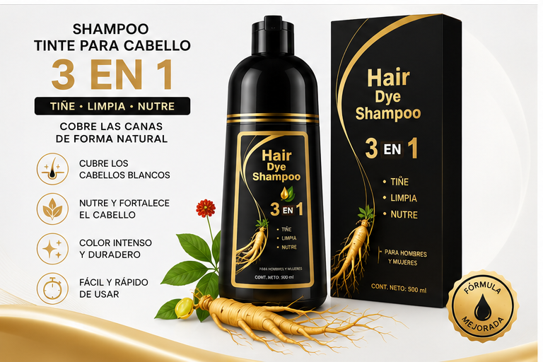 Secadora de Pelo 5 en 1 — Seca, Alisa y Riza en Minutos + Shampoo de Regalo 🎁
